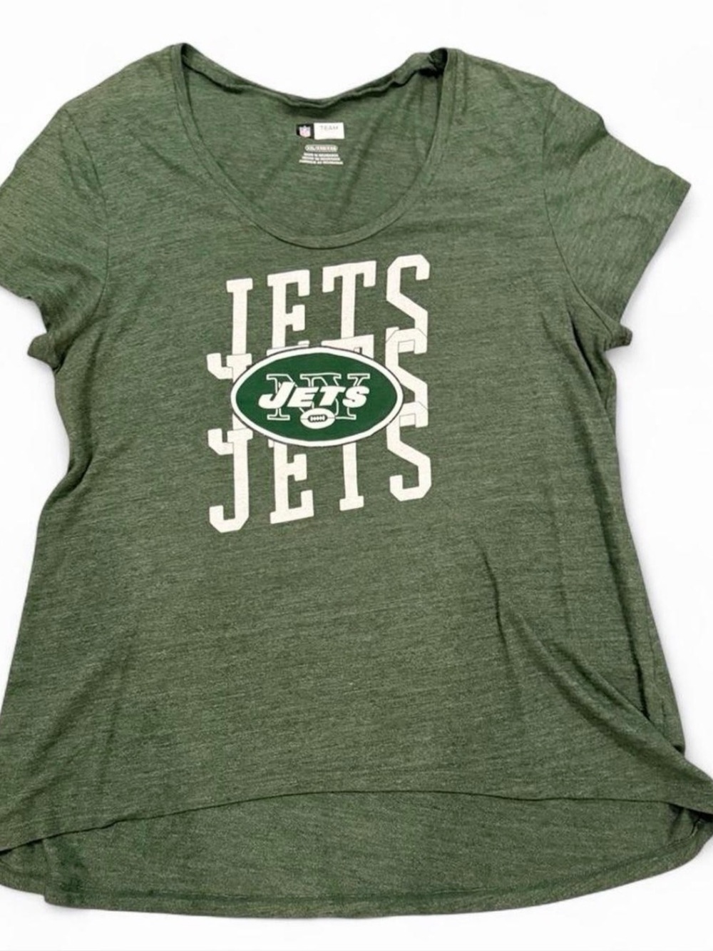NFL Women's Heather Green Crew Neck Tee